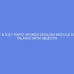 NCDC & ICET Rapid Spoken English Module Day 14: Talking with Objects