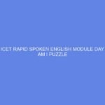 NCDC & ICET Rapid Spoken English Module Day 15: Who Am I Puzzle