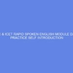 NCDC & ICET Rapid Spoken English Module Day 17: Practice Self Introduction