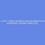 NCDC & ICET Rapid Spoken English Module Day 24: Shopping Talking Practice.