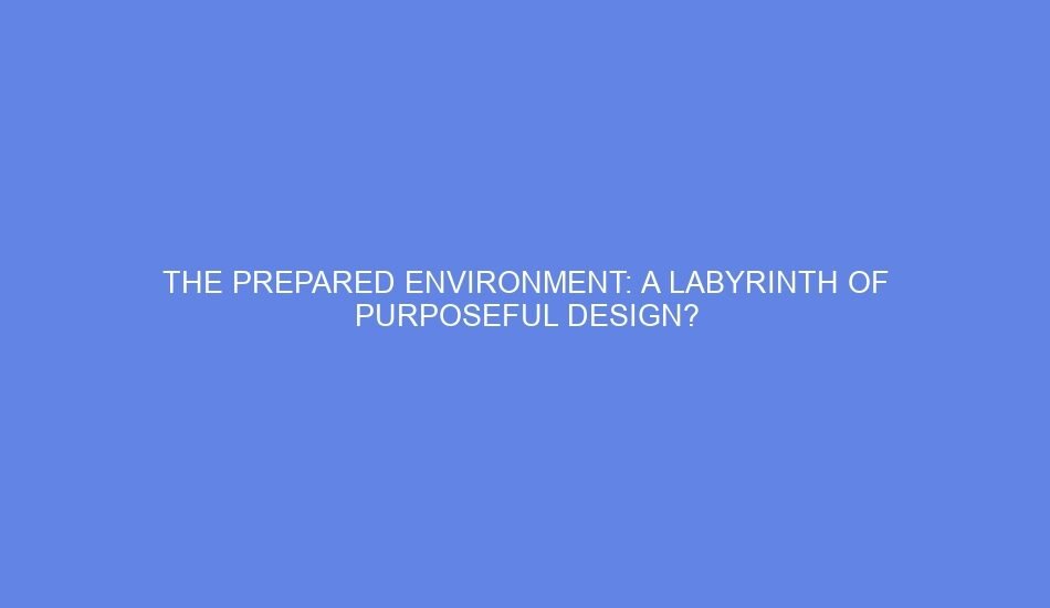 The prepared environment: a labyrinth of purposeful design?